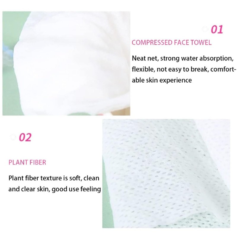 Disposable Face Cotton Coin Tissue - 150 PCS (8in×8in), Ideal