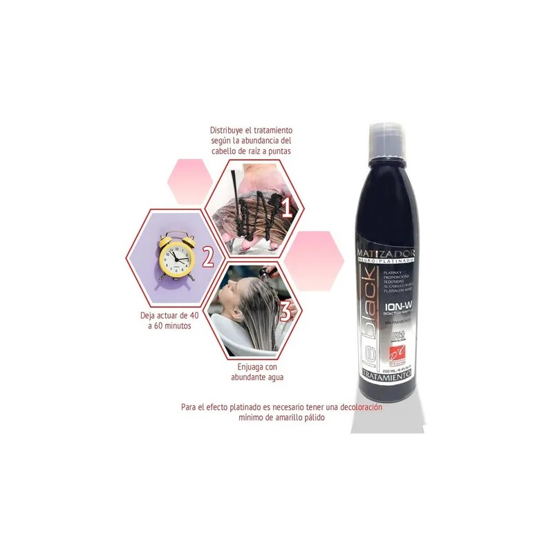 Tratamiento Matizador Cabello Negro Y Platinado Dconde 250ml
