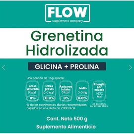 FLOW Grenetina Hidrolizada con 500 gr FLOW FLOWGRENETINA