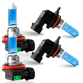 LIAOSENFA Fit For Toyota RAV4 Headlights Bulbs (2016 2017 2018 2019) 9012/HIR2 High/Low Beam, H11/H16/H8 Halogen Fog Light Bulbs Kit,Plug and Play,Pack of 4.