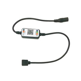 Cleiscry Mini LED Strip Light RGB Controller Wireless Bluetooth Dimmer for Control USB 5V DC 12V 24V Music 5050 Colorful Tape (DC 12V)