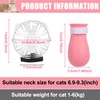 Cat Muzzle and Boots Set, Breathable Cat Adjustable Hood and