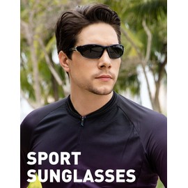CIFOYA Polarised Sports Sunglasses Polarized Mens Sunglasses Sun Glasses for Cycling Running Fishing UKC64-3V149