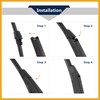 Partuto Rear Windshield Wiper Blade Arm Set 335mm 13 Inch