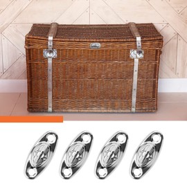 ECSiNG 20Pcs Turn Button Locks for Car Seat Cover Boat Canopy Cover Handbag Metal Silver 2 Hole Base Stud Replacement Accessories 14x32mm