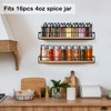TJ.MOREE 2 Pack Spice Rack Wall Mount Rustic Style Hanging