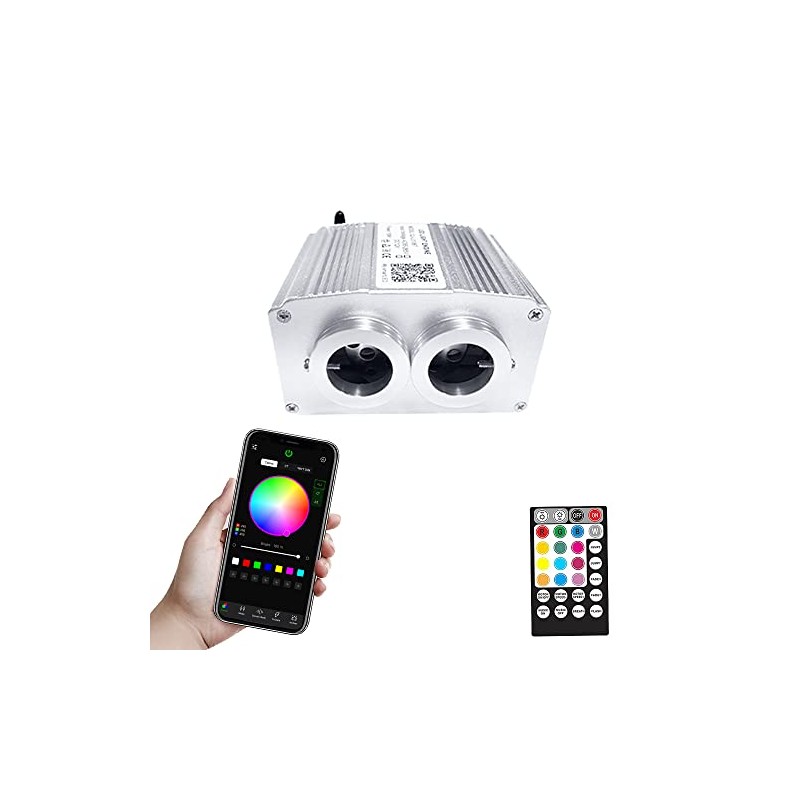 FIREWORK Bluetooth APP 16W Twinkle Dual Port Fiber Optic Light