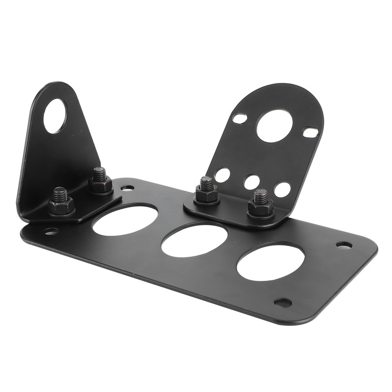 Motorcycle License Mount Plate Holder Bracket Side Mounted Tail Light