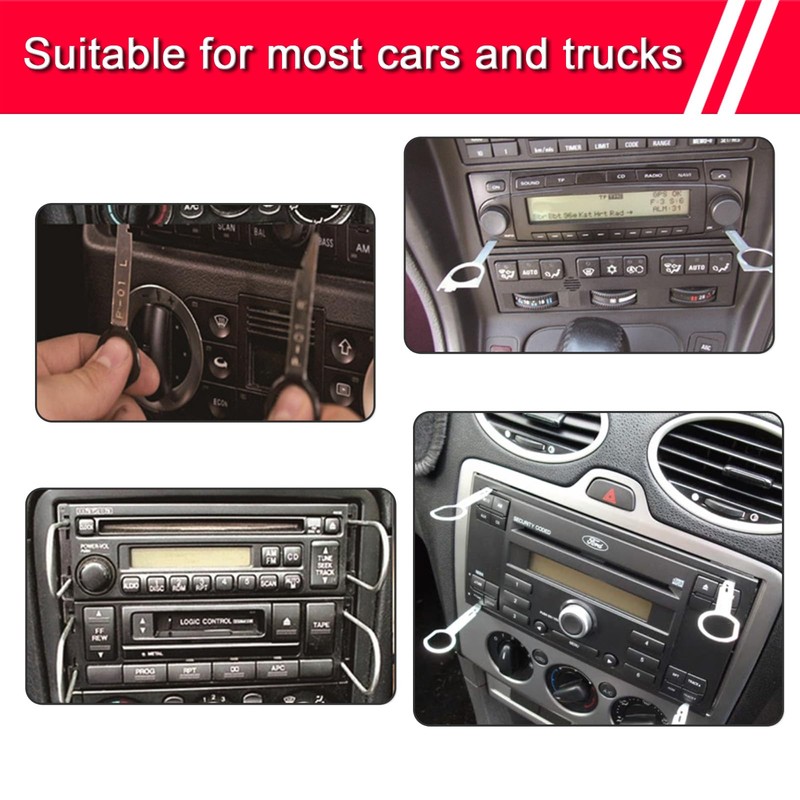 Radio Removal Tool key and Removal Pry Tool Kit Universal