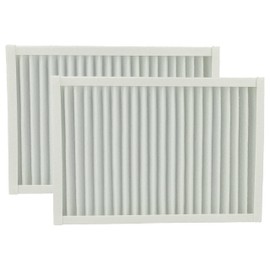 vhbw 2x Filter G4 Replacement for Viessmann WUS-25-4, 245045 for Ventilation Unit, Filter Set, 26 x 17.8 x 2.3 cm, White