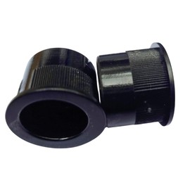 29mm Flush Recessed Sliding Round Door Pull Handles Finger Pulls Hidden Wardrobe and Cupboard Pull Handle (Black)