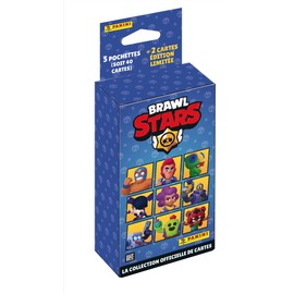 Panini Brawl Stars Trading Cards Blister Pack of 5 Sleeves + 2 Cards Limited Edition