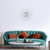 JUGV 24 Inch Crystal Large Modern Metal Starburst Decor, Bling