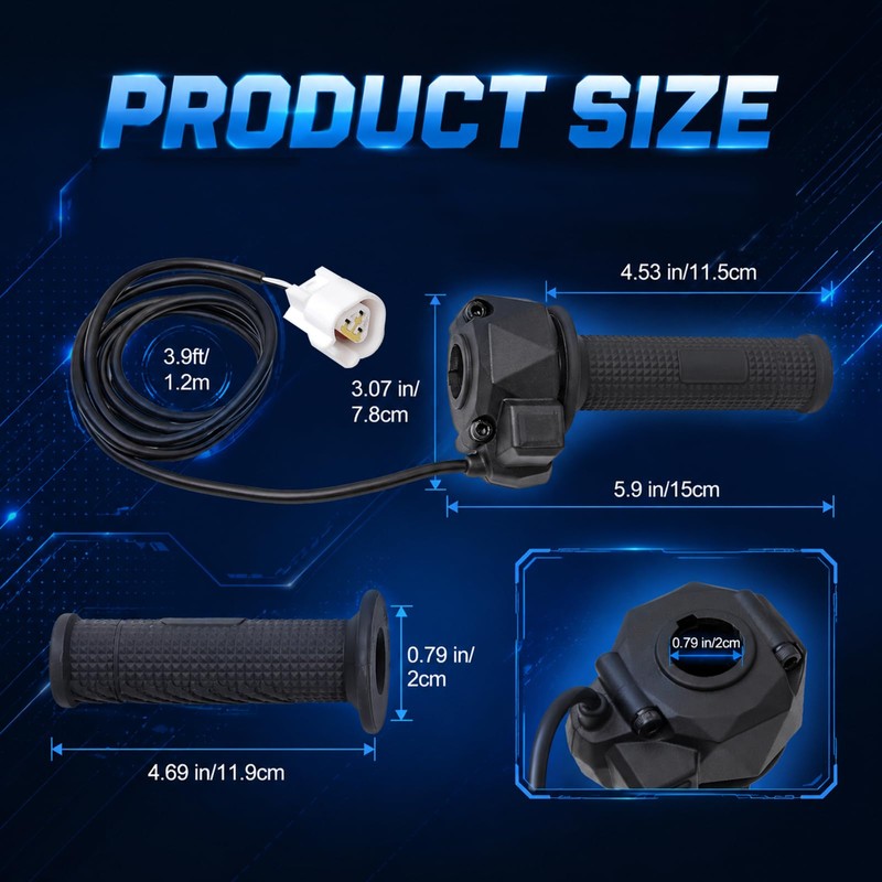 Axiniu 12V-60V Surron Throttle for Surron Light Bee X/S, Segway