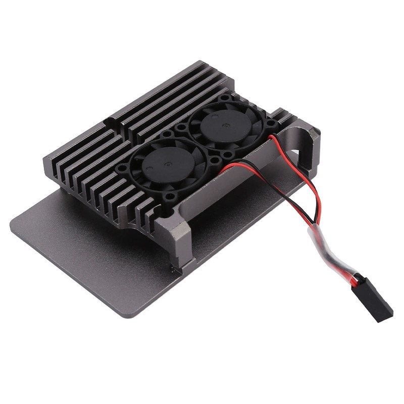 Aluminum Alloy Cooling Case Heat Dissipation Enclosure with Fan for
