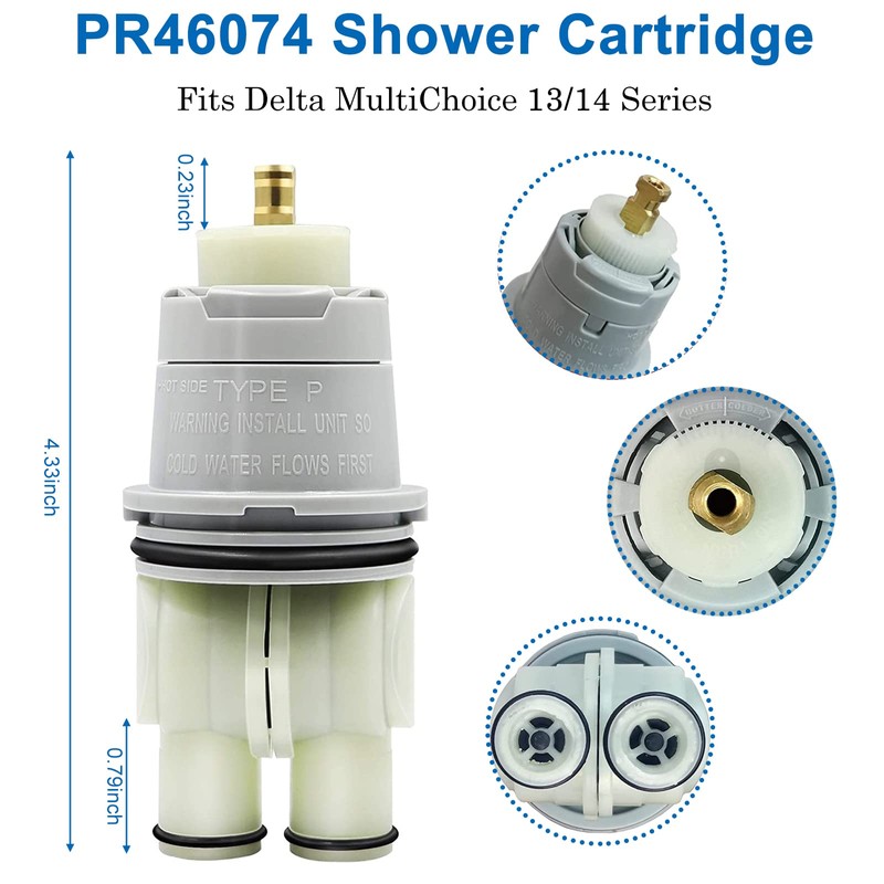 RP46074 Shower Valve Cartridge Assembly Compatible for Delta Shower and