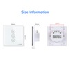 HeuxGir 86 x 86 mm Smart Light Switch, WiFi Touch
