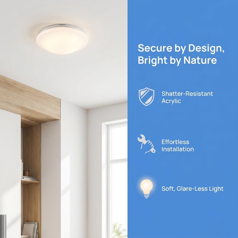 Ceiling Light Cover: Mushroom Ceiling Light Shade Replacement, 7.36 Inch
