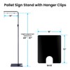 Pallet Sign Stand - Adjustable Height - Sign Clips On