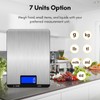 Digital Food Scale 15kg/33lb Rechargeable Digital Kitchen Scale with LCD