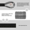 ZESUPER 1/4''x 50ft 10000LBs Synthetic Winch Rope Winch Rope Cable