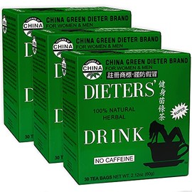 Uncle Lee Tea Verde Chino Dietistas Cafeína Paquete Bolsitas