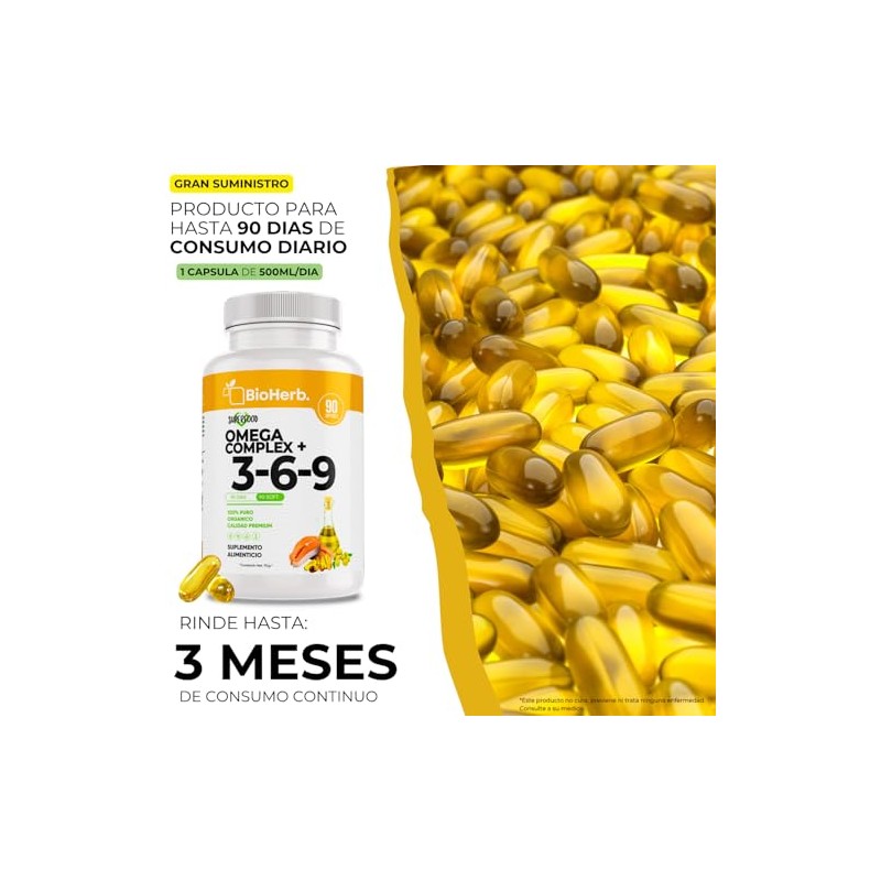 BioHerb Omega Complex 3, 6 y 9 con Alta Concentracion