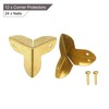 sourcing map 12 Pcs Decorative Box Corner Cover, 21mm Metal