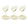 25Pcs Table Number Stands Heart Shaped Stable Base Sturdy Metal