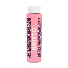 BRITTO Insulated Water Bottle - 25oz Leak Proof Stainless Steel Flask, Thermal Sports Cup, Food Grade Quality, BPA-Free, Vacuum Insulation for 24-Hour Cold & 12-Hour Hot - Alive Pink