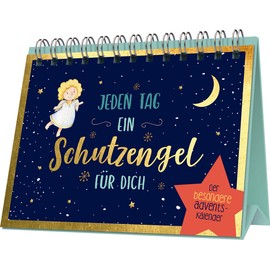 Jeden Tag ein Schutzengel für dich | Adventskalender mit Aufsteller: Der besondere Adventskalender