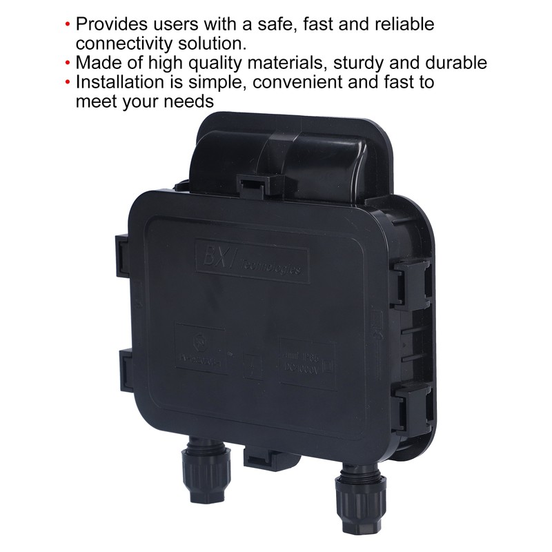 Solar Junction Box Photovoltaic Electrical Enclosure Case Solar Panel Accessories