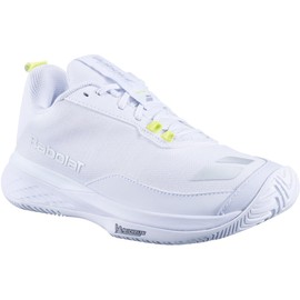 Babolat Women's SFX Evo Pickleball Shoes, White/Silver (US Women's Size 7.5)
