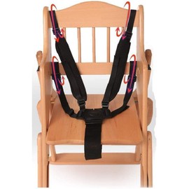 Cinturón de Seguridad de 5 Puntos Seguridad Ajustable Para Bebé Para Cinturón Correas de Silla Alta Universal de Arnés Seguro para Bebé Protección Segura para Niños para Carriola（negro）