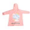 Kids Rain Ponchos with School Bag Cover Reusable Snap Button