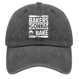 Bake Baking Bakers Gonna Bake Hats for Women Funny Baseball Cap Funny Washed Dad Hats Breathable