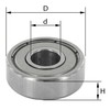 ENT Ball Bearing D 19 mm, d 6 mm, H