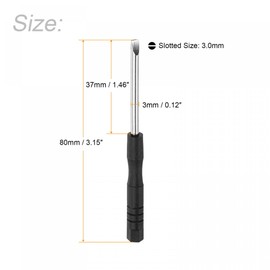 sourcing map Mini Slotted Screwdriver 3.0 mm Flat Head for Watch Glasses Repair Pack of 10
