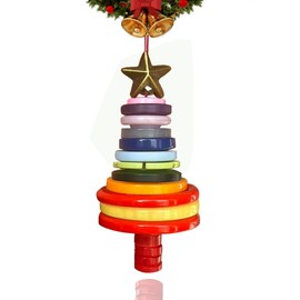 Christmas Tree DIY Button Kit, Christmas Tree Ornament, Colorful Homemade Sewing Ornaments for Christmas Tree Xmas Hanging Ornaments for Christmas Party Tree Window Decorations