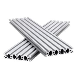20100 T Slot Aluminum Extrusion for 3D Printer Parts and CNC DIY Silver 500mmX2