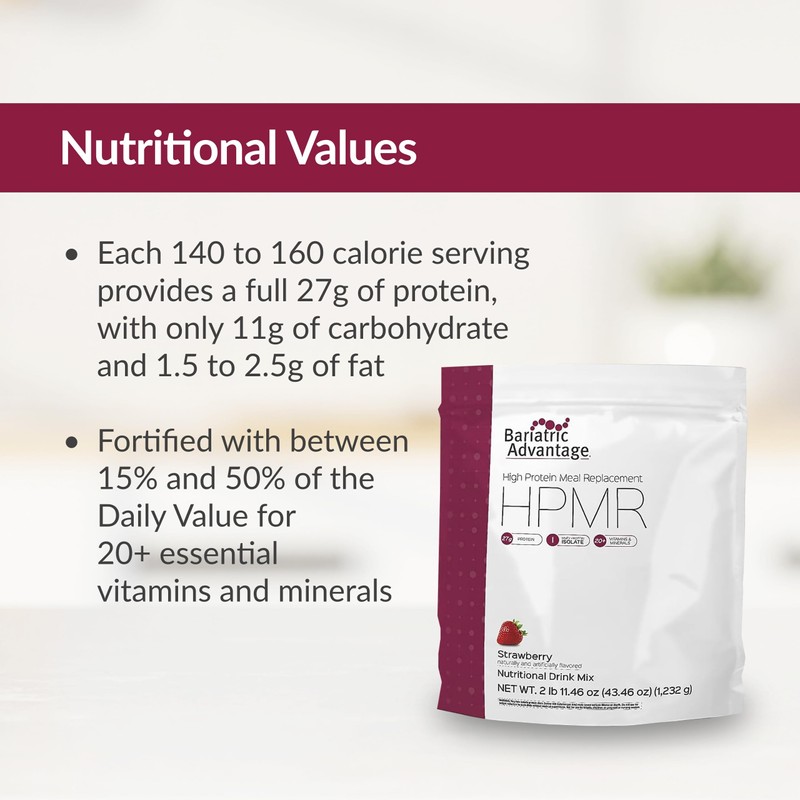 Bariatric Advantage High Protein Meal Replacement Drink Mix, Protein Powder