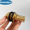 Tank Feed-Through with Spout, Brass Water Butt Feed-Through 3/4 Inch