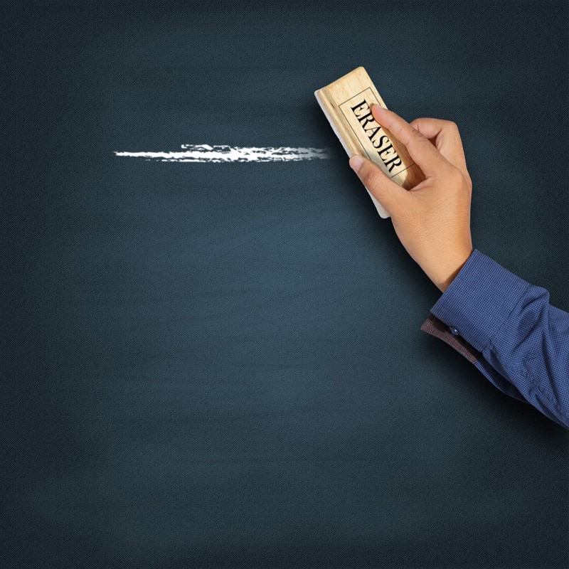 Office Mania - 3 Wooden Blackboard Chalk Erasers with Strong