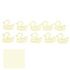 100Pcs Paper Clips Yellow Duck Shape Lightweight Portable Electroplating Process