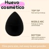 45pzs Brochas Maquillaje Base Profesional Kit Con Esponjas