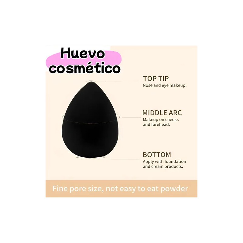 45pzs Brochas Maquillaje Base Profesional Kit Con Esponjas