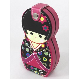 ネイルケアセット こけしケース入 ブラック 303-516