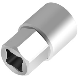 KPALAG Upgrade Stainless Steel Spare Wheel Handle CNC Socket Tool (Use 1/2 Inch Square Drive Ratchet) Compatible with Toyota Lexus Highlander Sienna Replace#: 51942-28010