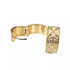 Tory Burch Auth Tory Burch Gold & Ivory MonogramT HUGGIE