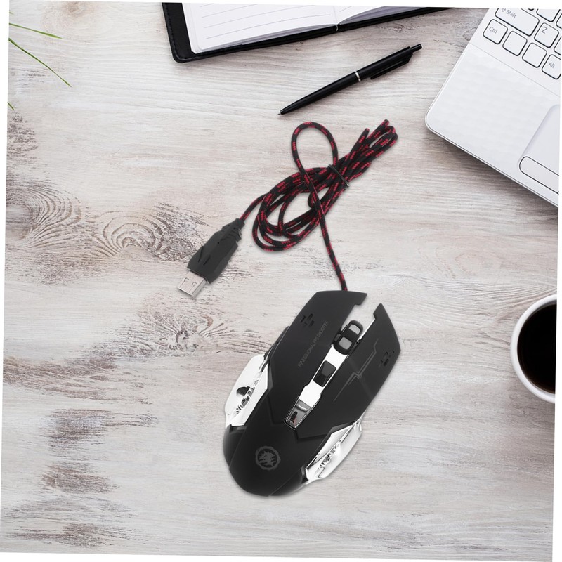 SEWACC LED Optical Gaming Mouse Ergonomic USB Wired Design Dpi